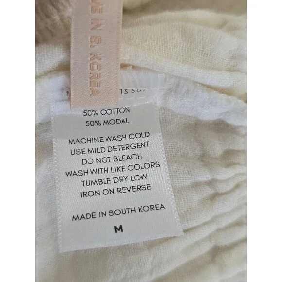 Nothing Fits But Yumi Dress Womens Size Medium Cream Puff Sleeve Mommy & Me - Picture 14 of 15